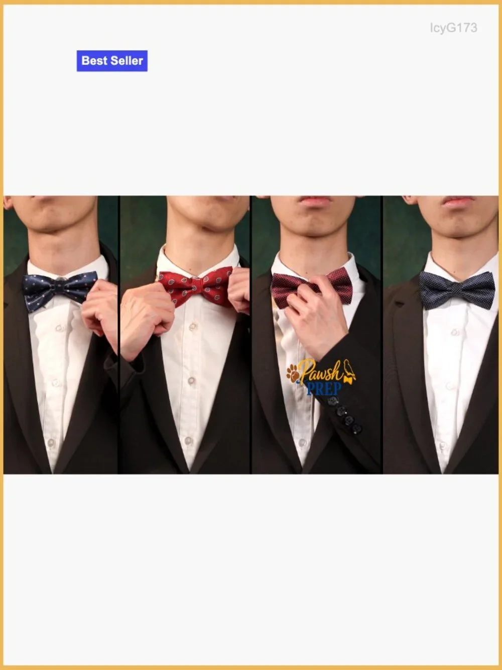20-Piece Satin Bow Tie Set for Men, Adjustable Neck Band, Formal Wedding